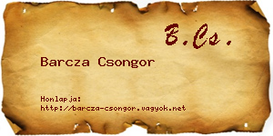 Barcza Csongor névjegykártya